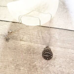 Stainless Steel Protective Evil Eye Pendant Necklace